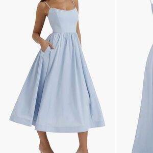 House of CB Lolita Corset Cotton Blend Fit & Flare Dress